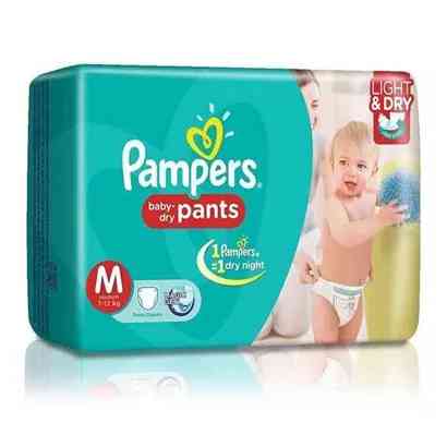 Pampers Baby Dry Pants Diaper (M 7-12 kg) 54 pcs